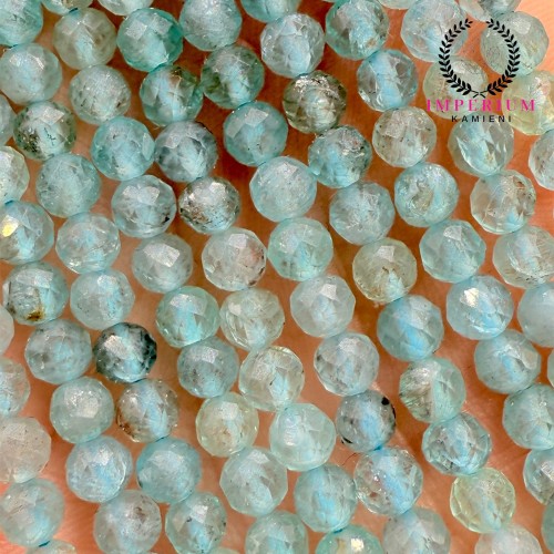 Apatyt Light Blue / kulka fasetowana / ok. 3mm