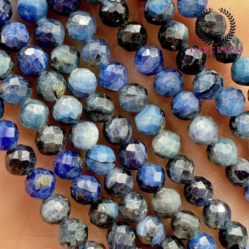 Kyanit / kulka fasetowana / ok. 4mm