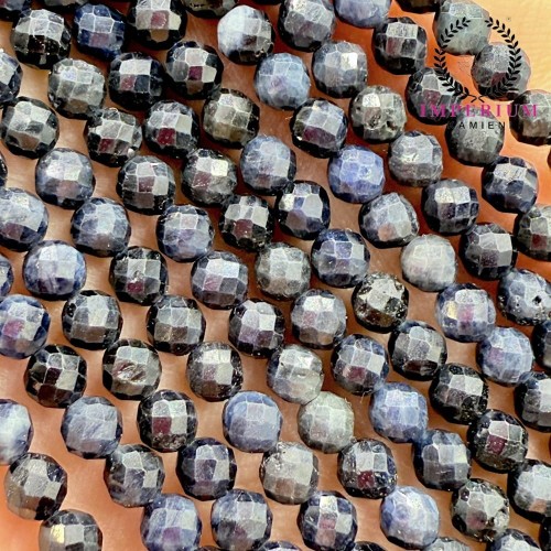 Szafir diamentowy / kulka fasetowana / ok. 4mm