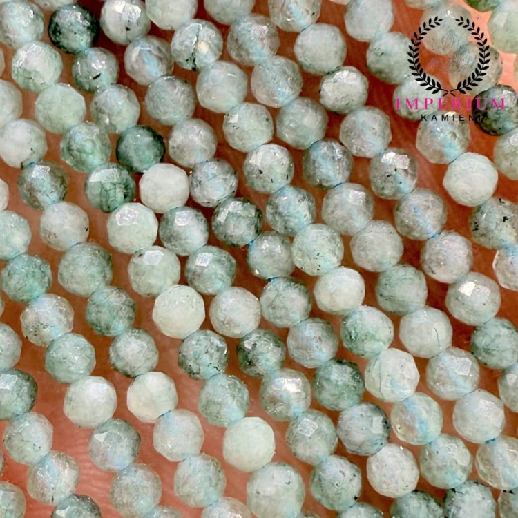 Kwarc lodowy / kulka fasetowana / ok. 3mm