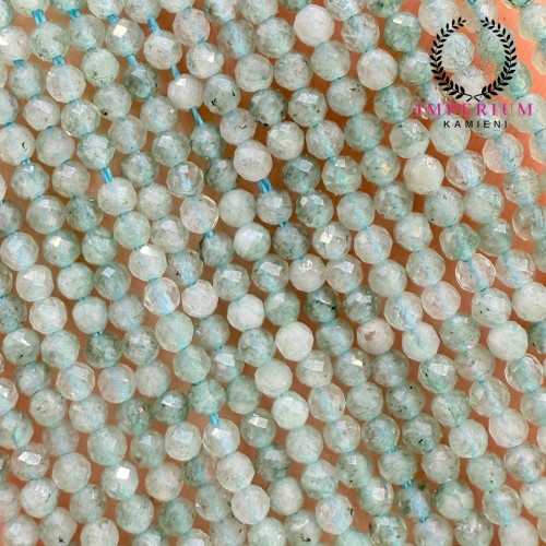 Kwarc lodowy / kulka fasetowana / ok. 2mm