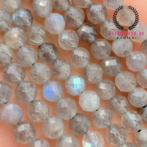 Labradoryt / kulka fasetowana / ok. 5mm