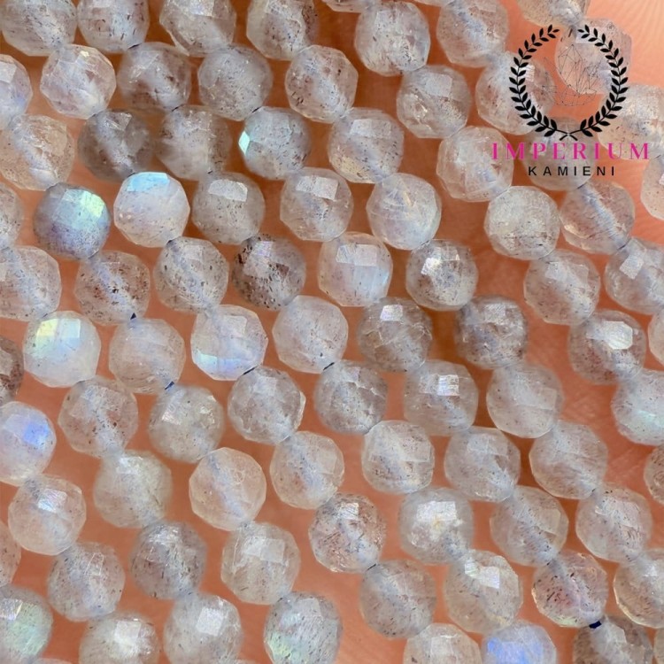 Labradoryt / kulka fasetowana / ok. 3mm