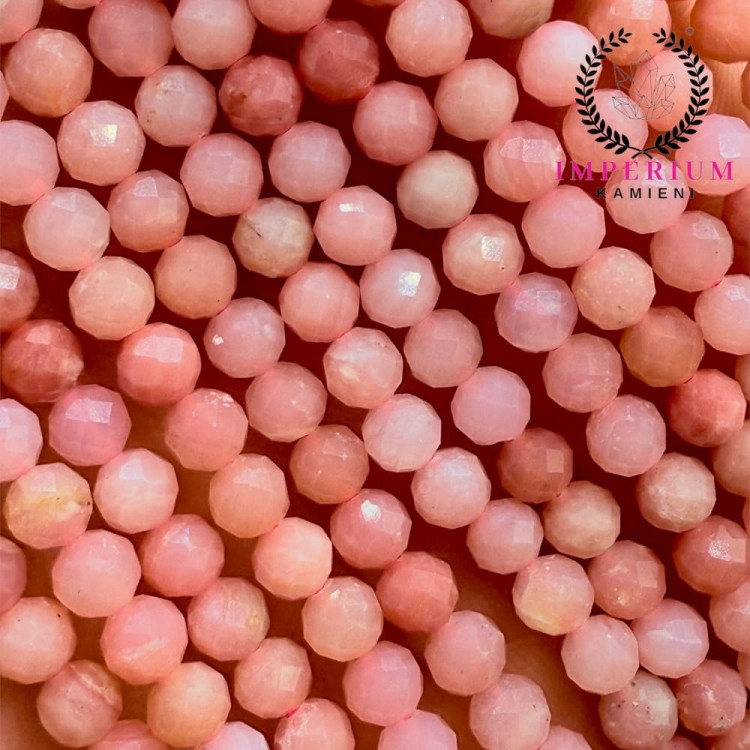 Opal Peruwiański Ciemny / kulka fasetowana / ok. 4mm