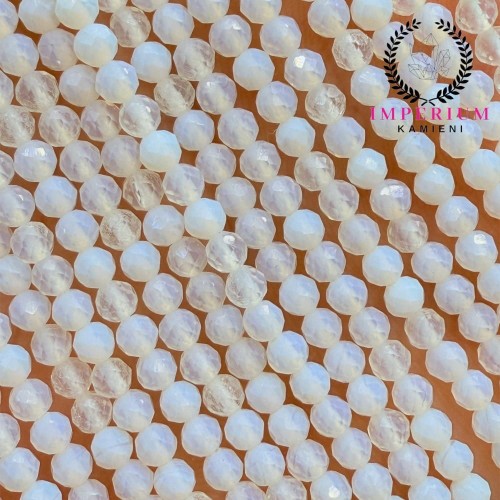 Opalit / kulka fasetowana / ok. 4mm