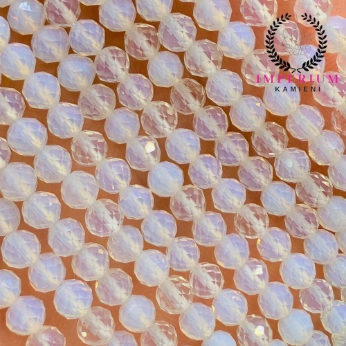 Opalit / kulka fasetowana / ok. 2mm