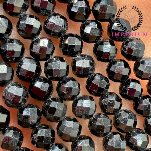 Turmalin Czarny / kulka fasetowana / ok. 4mm