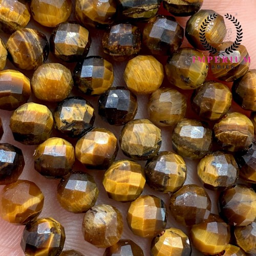 Tygrysie Oko / kulka fasetowana / ok. 6mm