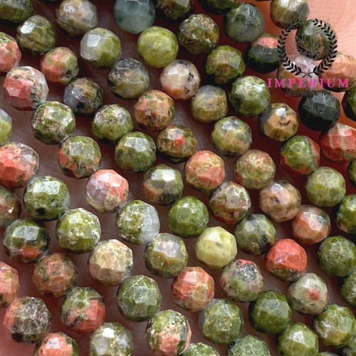 Unakit / kula fasetowana / ok. 4mm