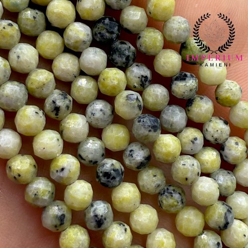 Turkus trawiasty / kulka fasetowana / ok. 4mm