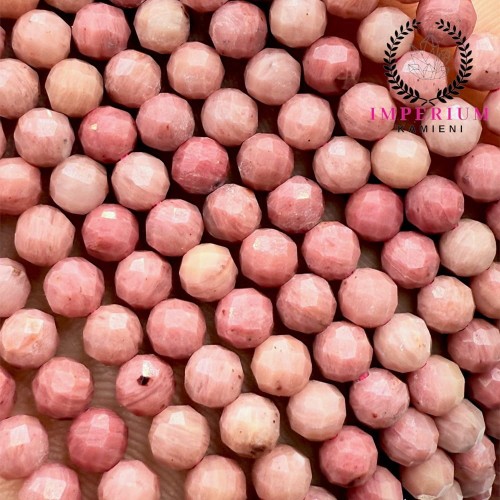 Rodonit / kulka fasetowana / ok. 4mm