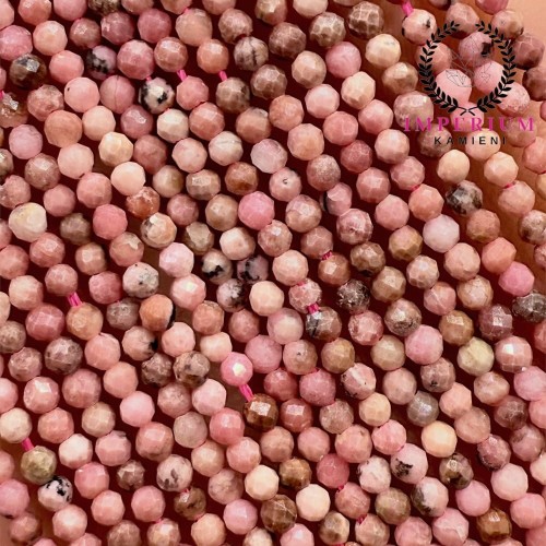 Rodonit Brunatny / kulka fasetowana / ok. 2mm