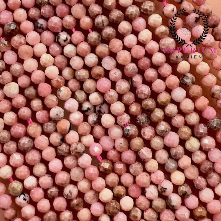 Rodonit Brunatny / kulka fasetowana / ok. 2mm