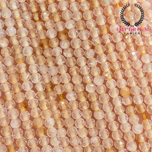 Cytryn / kulka fasetowana / ok. 2mm