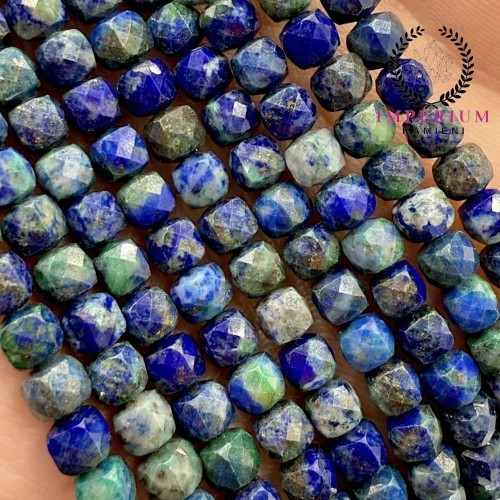 Azuryt / kostka fasetowana / ok. 4x4mm