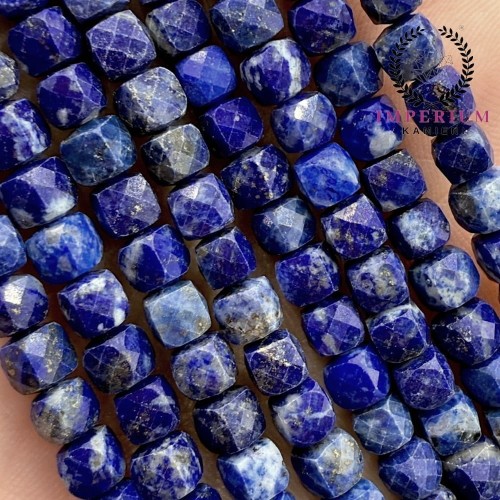 Lapis Lazuli / kostka fasetowana / ok. 4x4mm