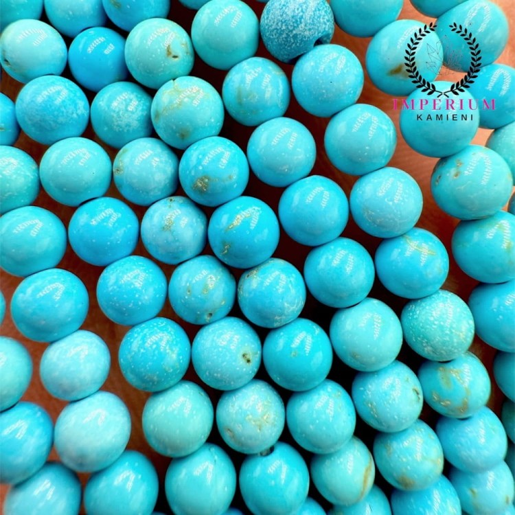 Howlit Niebieski "Turkus" / kulka gładka / ok. 4mm