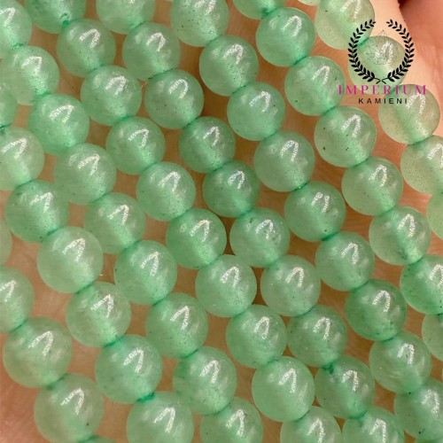 Awenturyn Zielony / kulka gładka / ok. 8mm