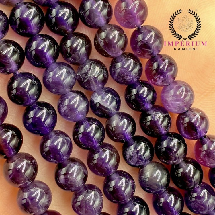 Ametyst / kulka gładka / ok. 6mm