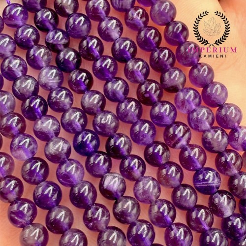 Ametyst / kulka gładka / ok. 4mm