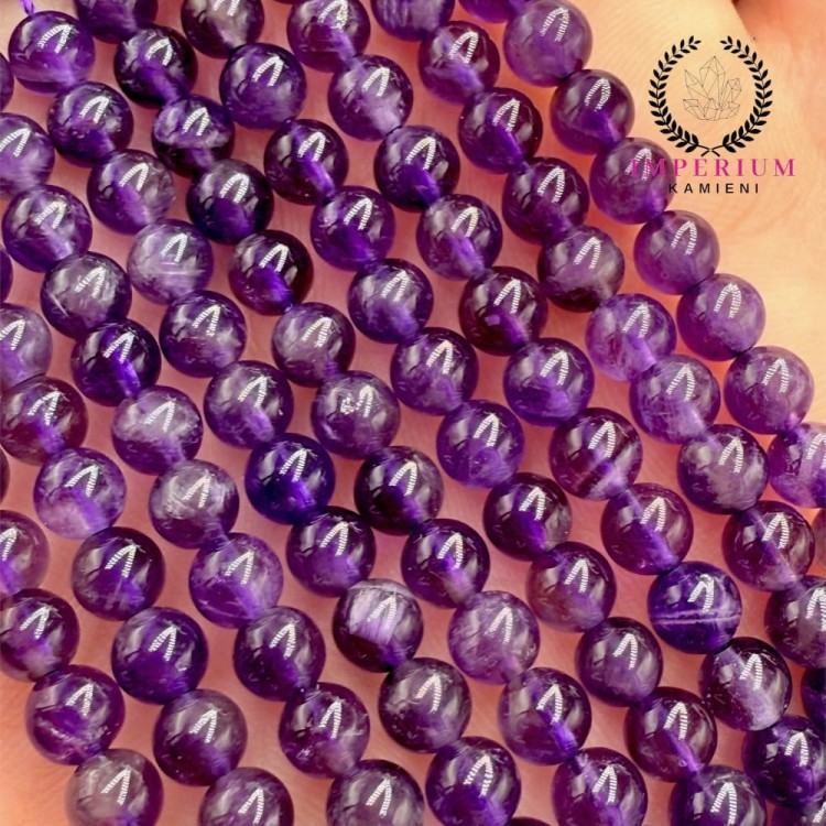 Ametyst / kulka gładka / ok. 4mm