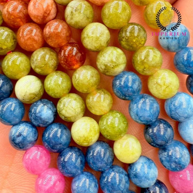 Jadeit Mix Kolorów / kulka gładka / ok. 6mm