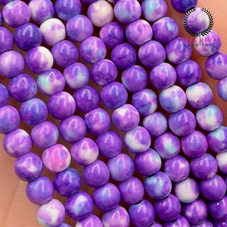 Jadeit fioletowy / kulka gładka / ok. 4 mm