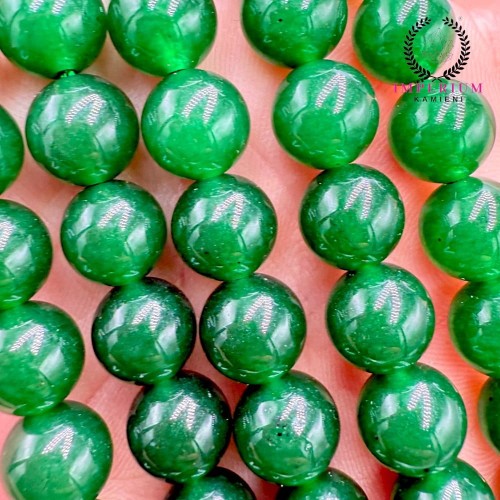 Jadeit zielony butelkowy / kulka gładka / ok. 6mm