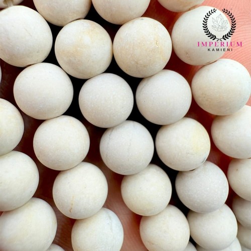 Kamień Rzeczny / kulka gładka matowa / ok. 8mm