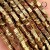 Hematyt kwadratowa płytka / kolor ciepłe złoto / ok. 3x1mm