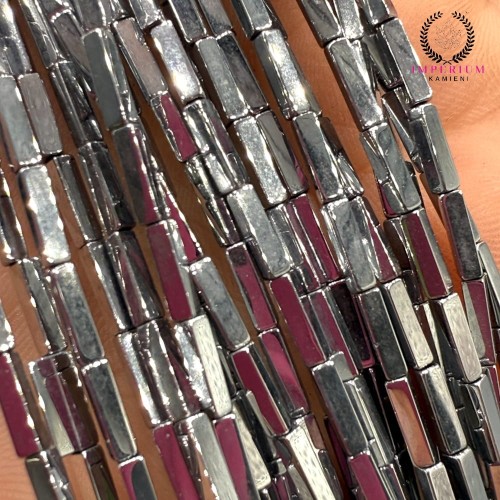 Hematyt prostopadłościan / kolor srebrny / ok. 1x6mm