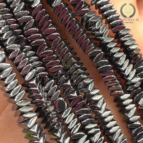 Hematyt poduszka / kolor czarny / ok. 3x1mm