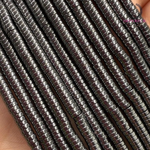 Hematyt Heishi / kolor czarny / ok. 3x1mm