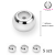 Stoper 4x3x0.4mm / stal kolor srebrny / 5 szt
