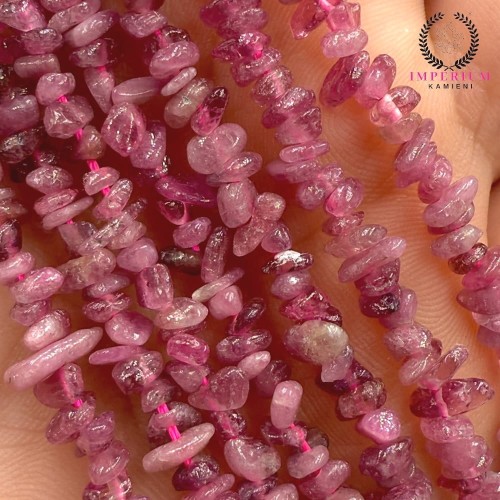 Turmalin Różowy / sieczka gładka / ok. 3x5mm