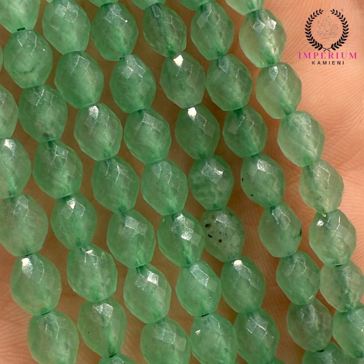 Awenturyn Zielony / oliwka fasetowana / ok. 5x7mm