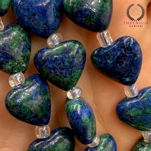 Azuryt / serce / ok. 15mm
