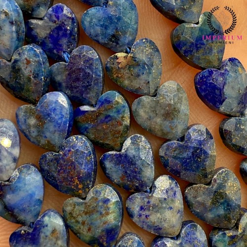 Lapis Lazuli / serce fasetowane / ok. 8 mm