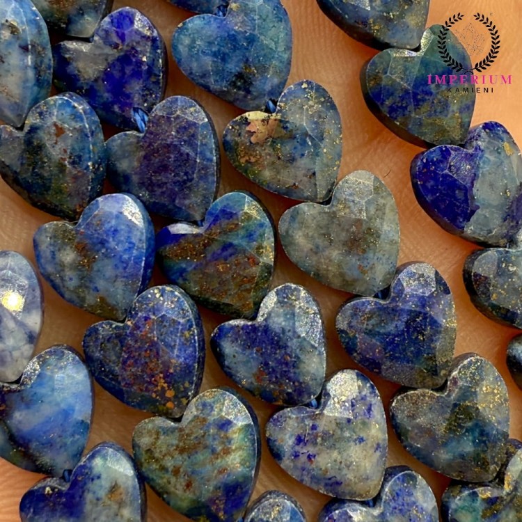 Lapis Lazuli / serce fasetowane / ok. 8 mm