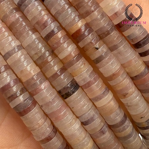 Kwarc Lilac / heishi / ok. 6x1mm