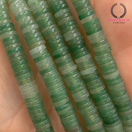 Awenturyn Zielony / heishi / ok. 6x1mm