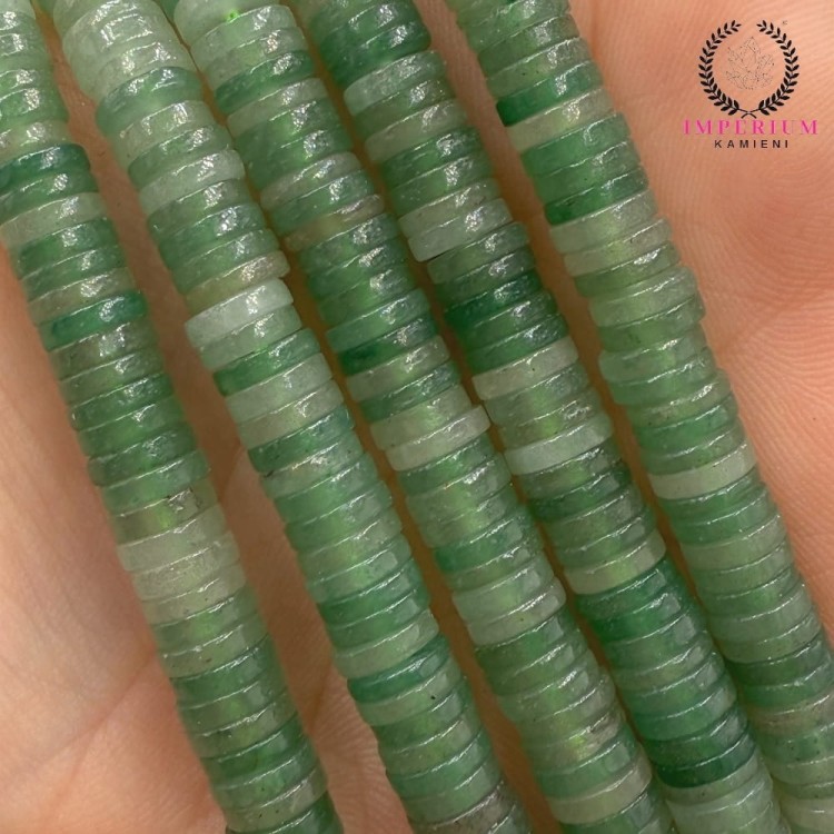 Awenturyn Zielony / heishi / ok. 6x1mm