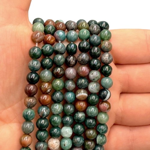 Agat Indyjski / kulka gładka / ok. 6mm