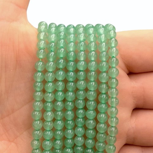 Awenturyn Zielony / kulka gładka / ok. 4mm