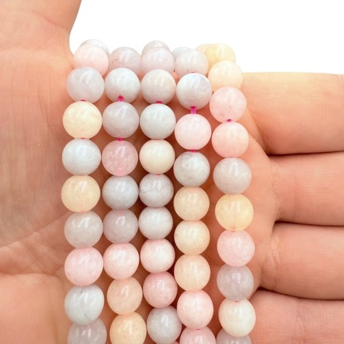 Jadeit Pudrowy / kulka gładka / ok. 8mm