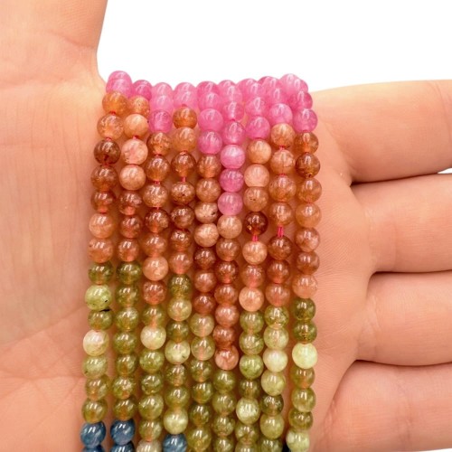 Jadeit Mix Kolorów / kulka gładka / ok. 4mm