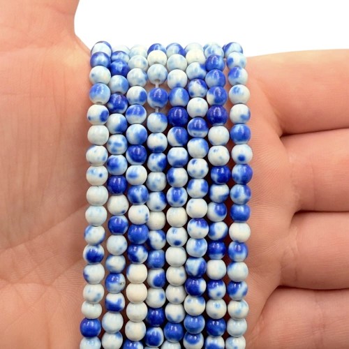 Jadeit blue sky / kulka gładka / ok. 4mm