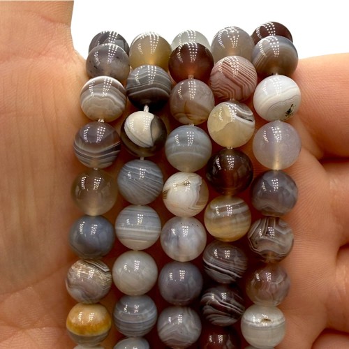 Agat Botswana / kulka gładka / ok. 8mm