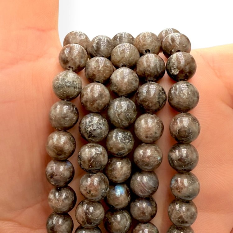 Labradoryt Kawowy / kulka gładka / ok. 8mm