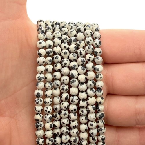 Jaspis Dalmatyński / kulka gładka / ok. 4mm